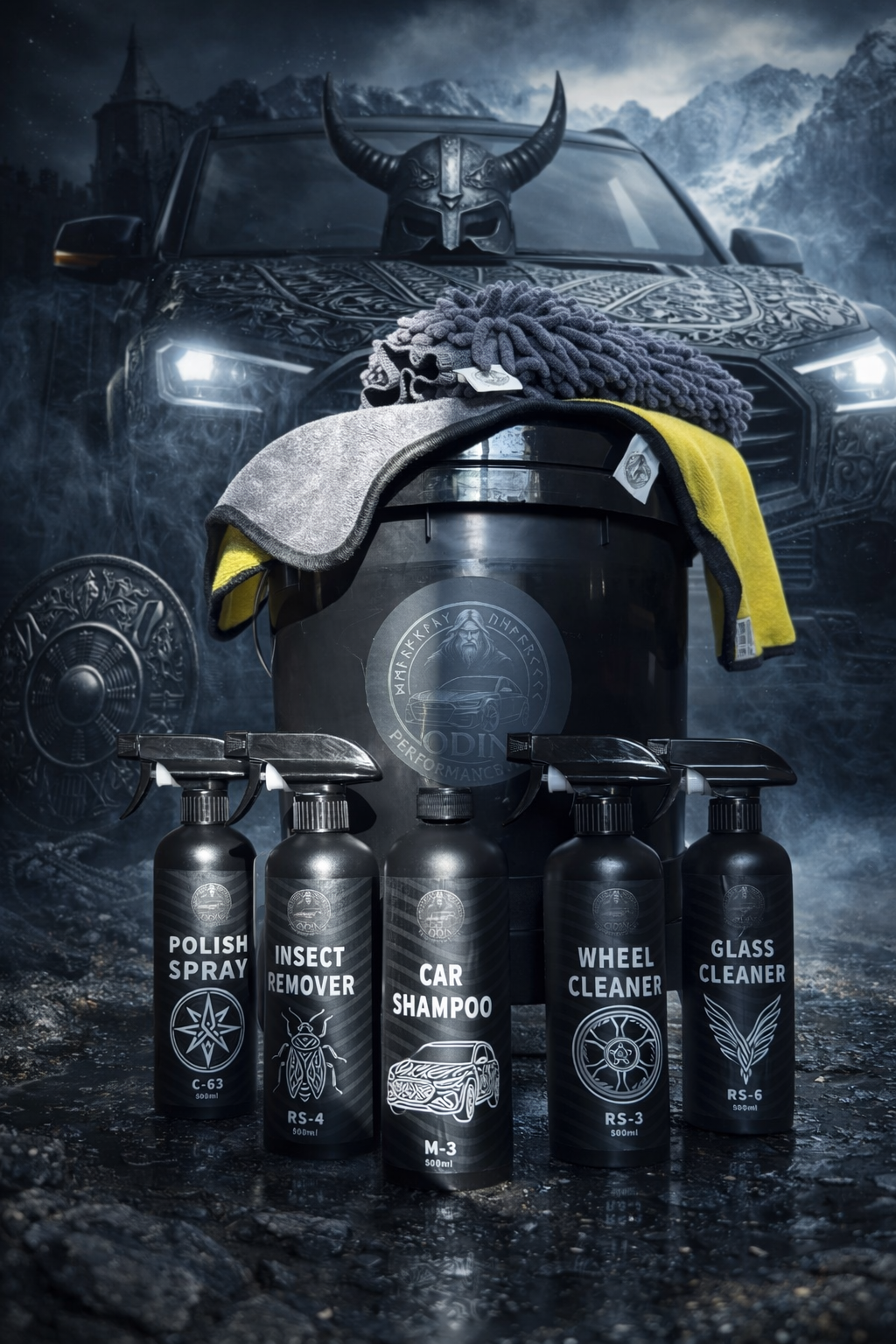 Odin Performance Care Starterset – Nordic Car Care Ritual für kompromisslose Fahrzeugpflege